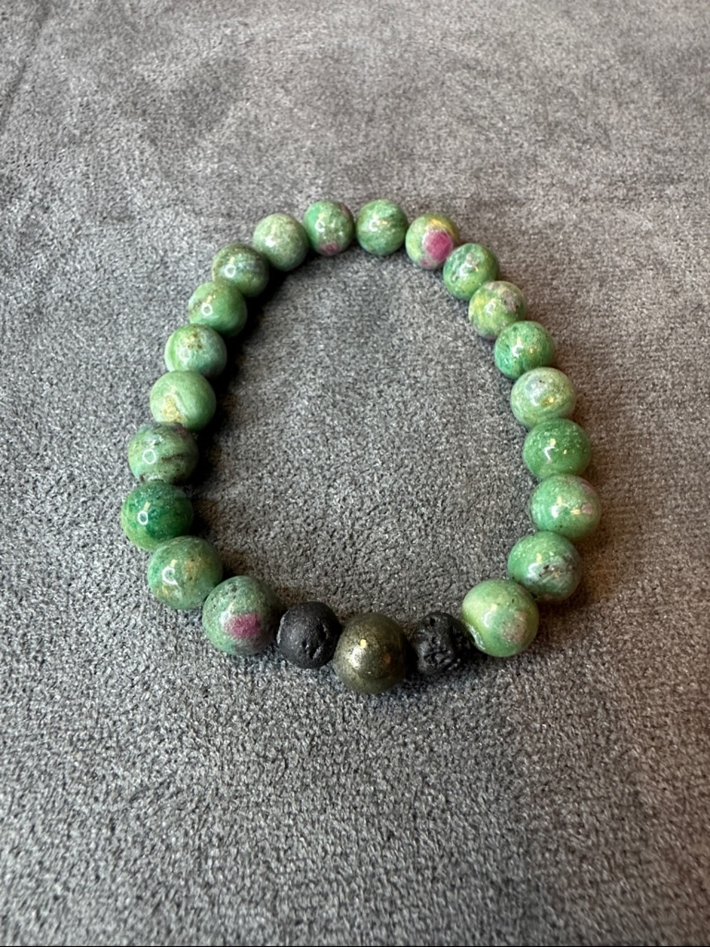 Green Natural Stone Beaded Bracelet
